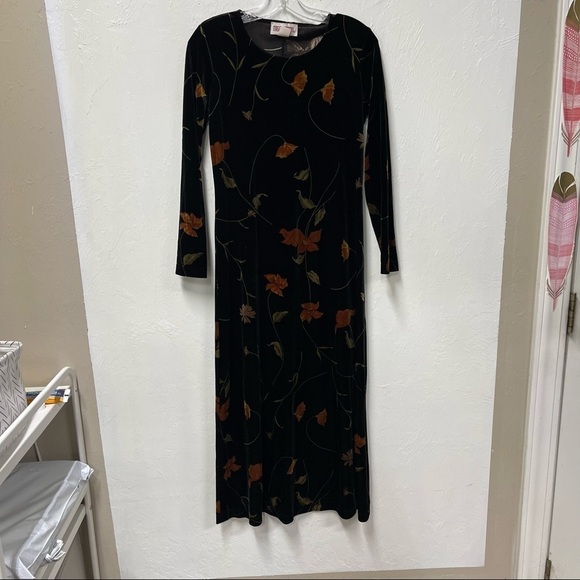 Vintage Maggy London Velvet Dress S - Picture 2 of 4